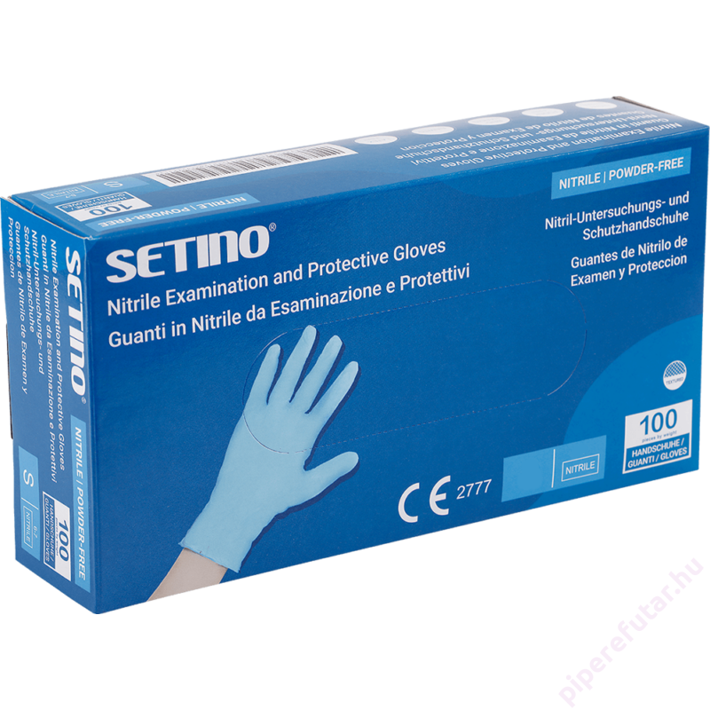Setino nitril púdermentes 3,5 grammos vizsgálókesztyű 100 db