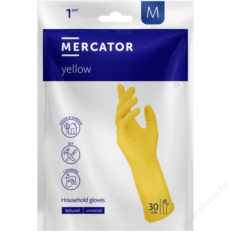 Mercator Yellow háztartási gumikesztyű