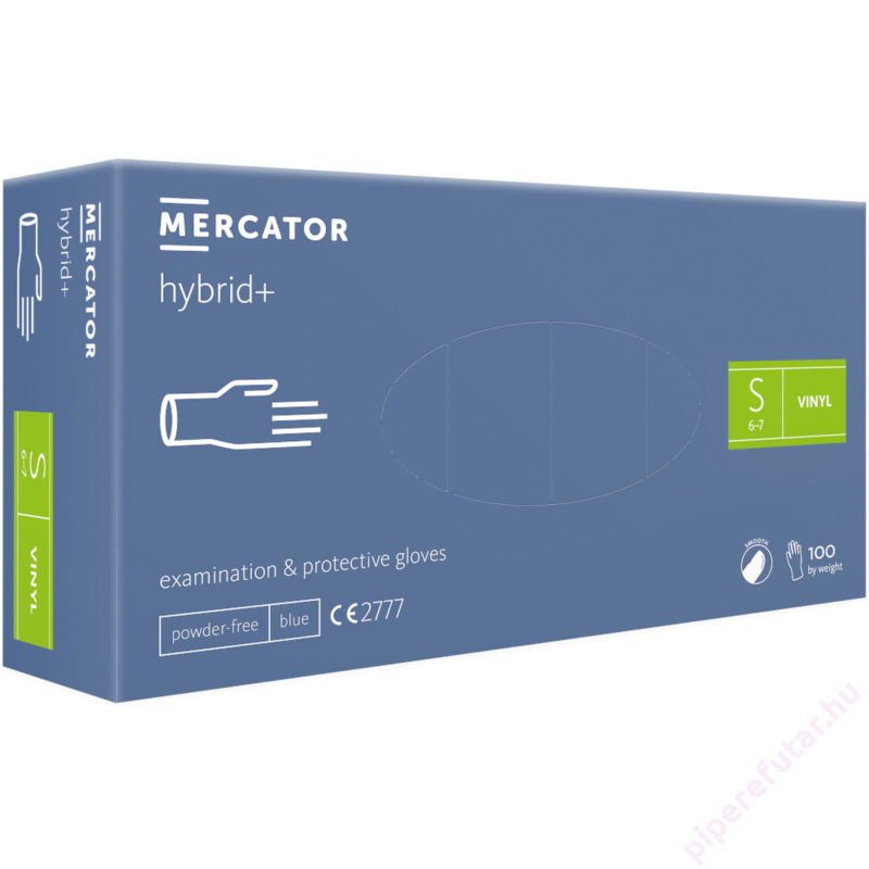 Mercator® Hybrid+ púdermentes vinil kesztyű 100 db