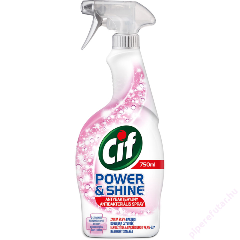 CIF Power & Shine antibakteriális tisztító spray 750 ml