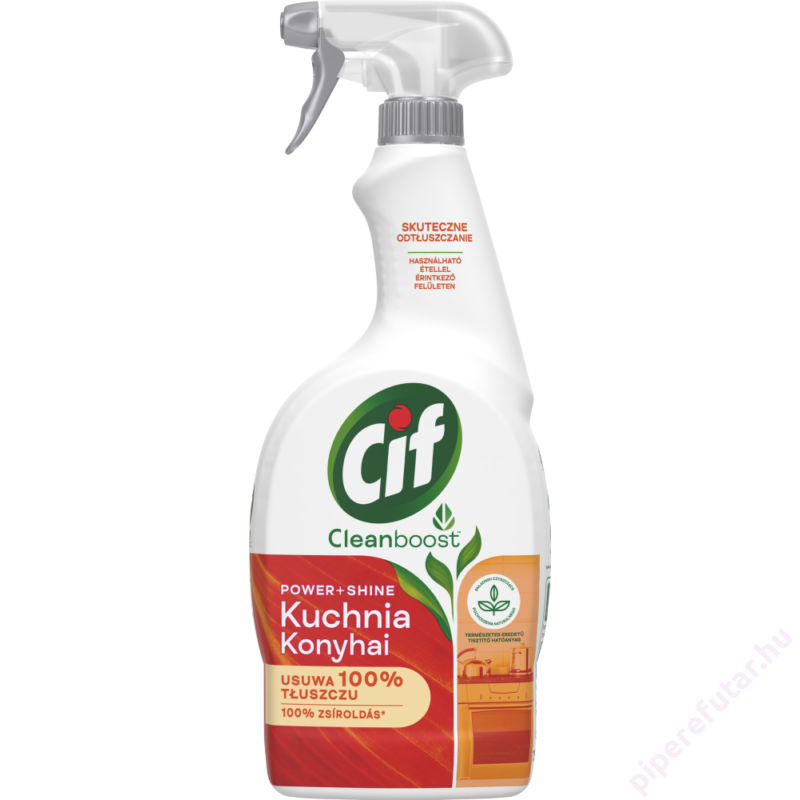 CIF Cleanboost Power + Shine konyhai zsíroldó spray 750 ml