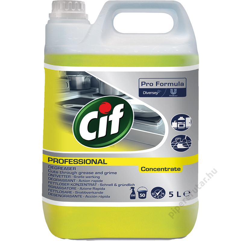 CIF PROFESSIONAL konyhai zsíroldó tisztítószer 5 liter