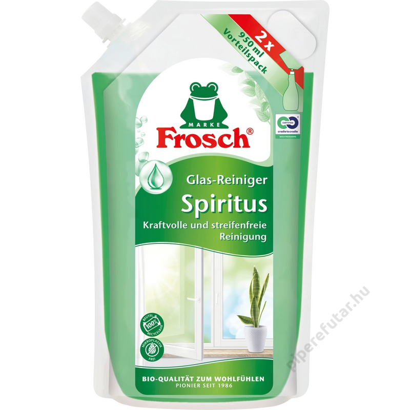 Frosch ablaktisztító folyadék utántöltő 950 ml