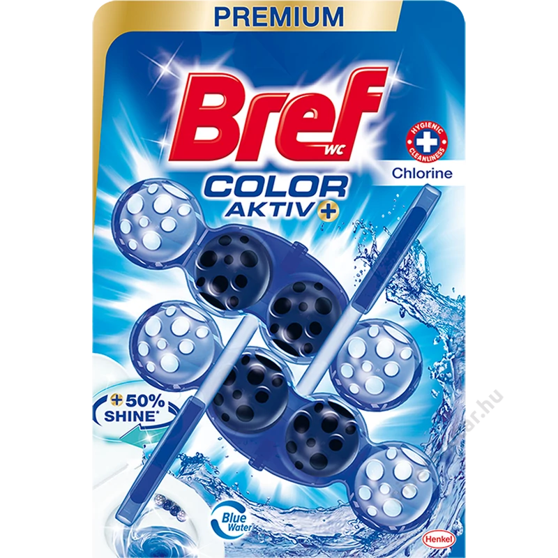 Bref Color Aktiv Chlorine WC tisztító és illatosító 2 darab