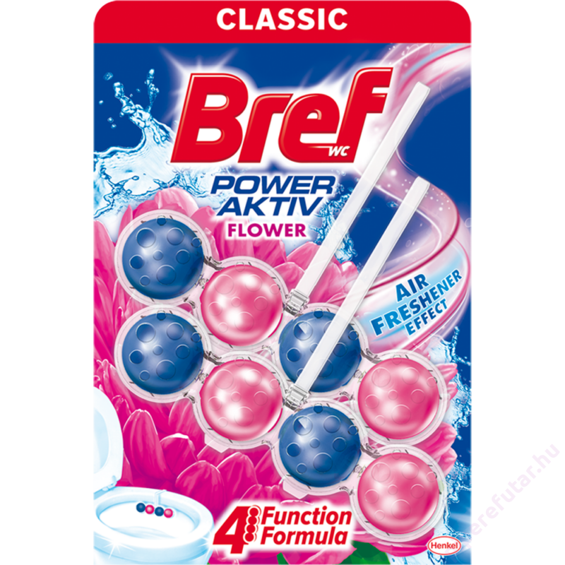 Bref Power Aktiv virág illatú WC tisztító és illatosító 2 darab