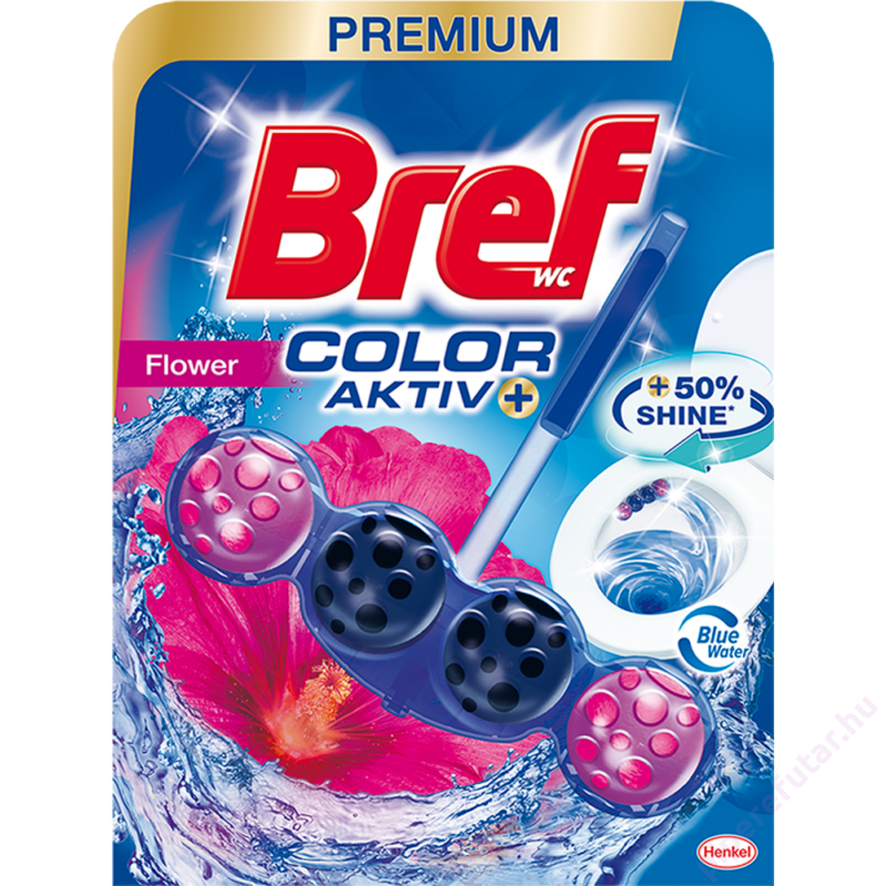 Bref Color Aktiv virág illatú WC tisztító és illatosító
