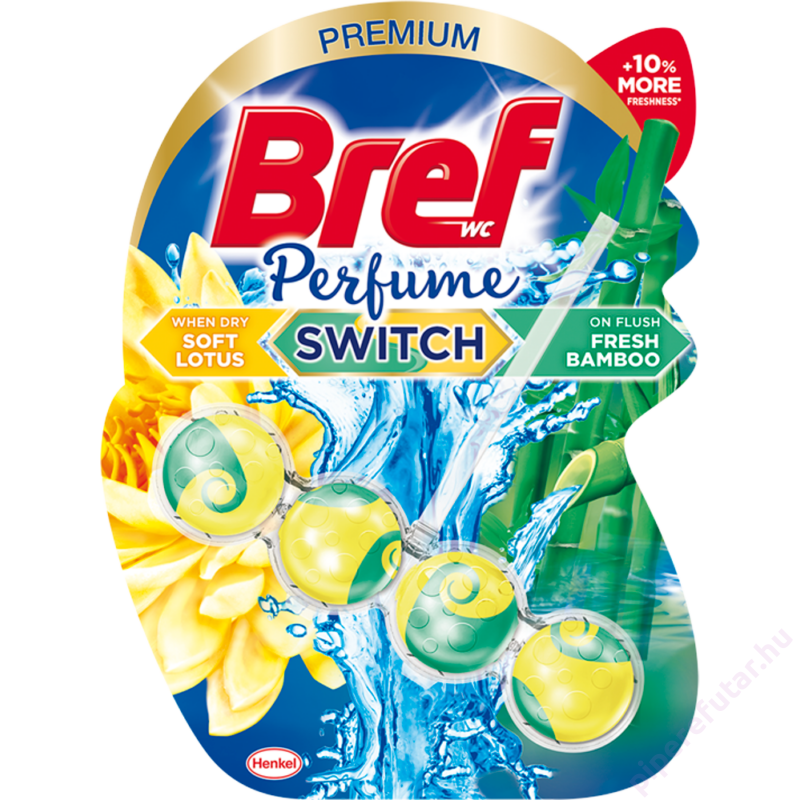 Bref Perfume Switch Soft Lotus &amp; Fresh Bamboo WC tisztító és illatosító 1