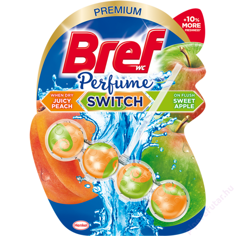 Bref Perfume Switch Juicy Peach Sweet Apple WC tisztító és illatosító 1