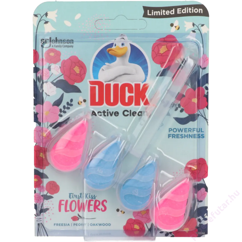 Duck Active Clean First Kiss Flowers WC tisztító és illatosító