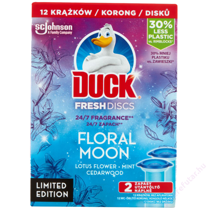 Duck Fresh Discs Floral Moon WC öblítő utántöltő