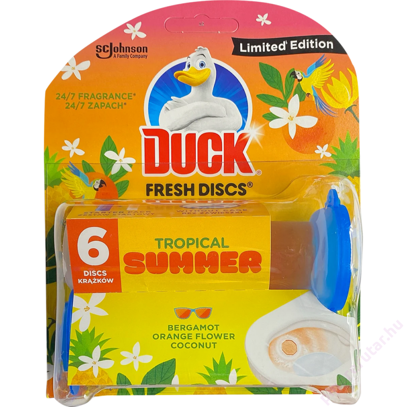 Duck Fresh Discs Tropical Summer WC öblítő gél korong