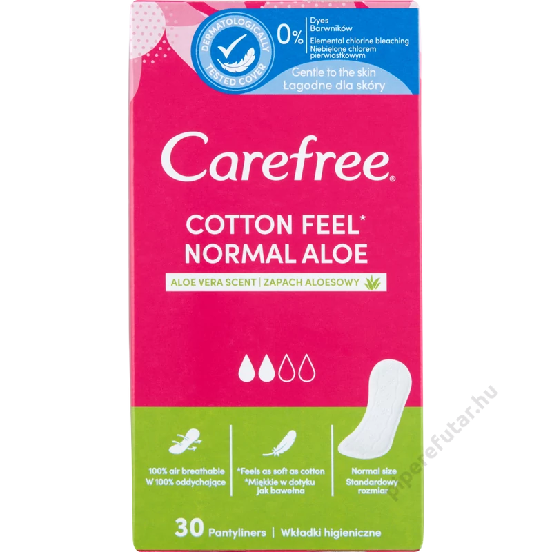 Carefree Cotton Aloe Vera tisztasági betét 30 db