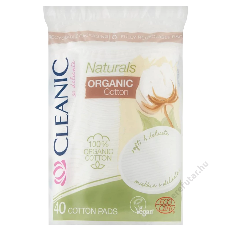 Cleanic Naturals Organic Cotton vattakorong 40 db