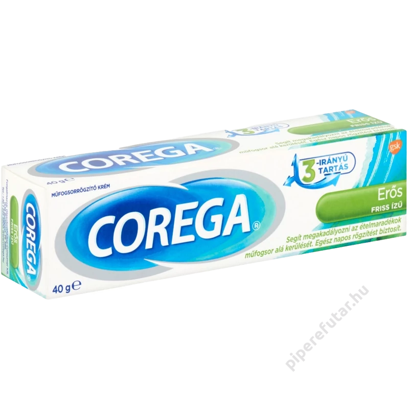 Corega Erős friss ízű műfogsorrögzítő krém 40 g