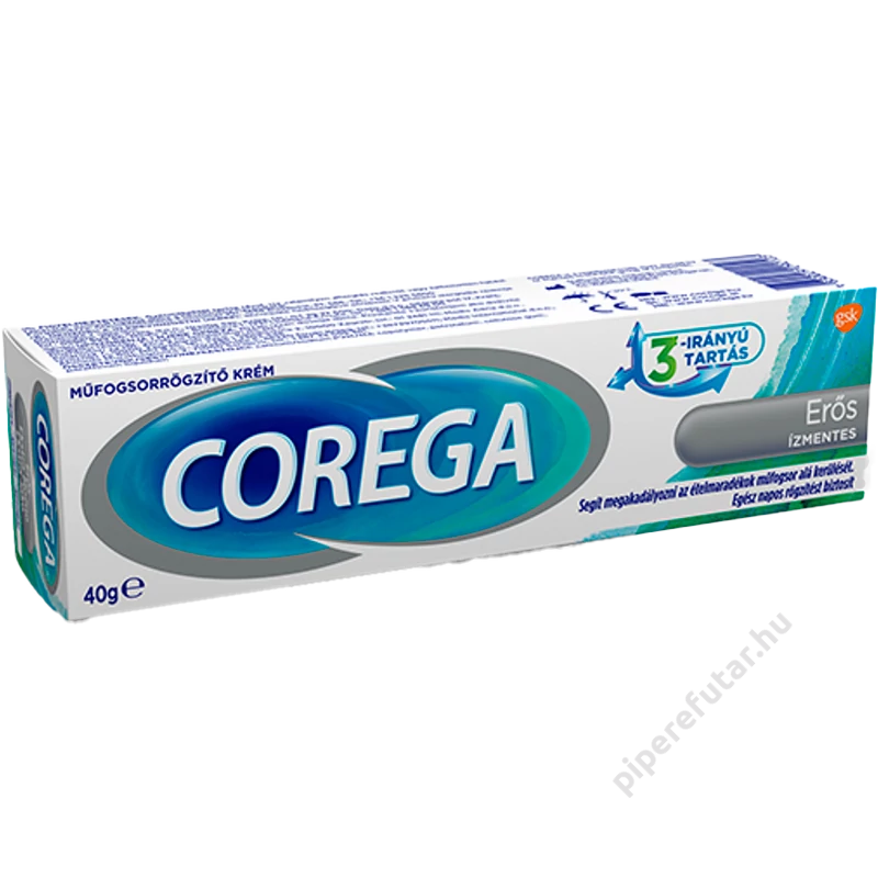 Corega Erős Ízmentes műfogsorrögzítő krém 40 g