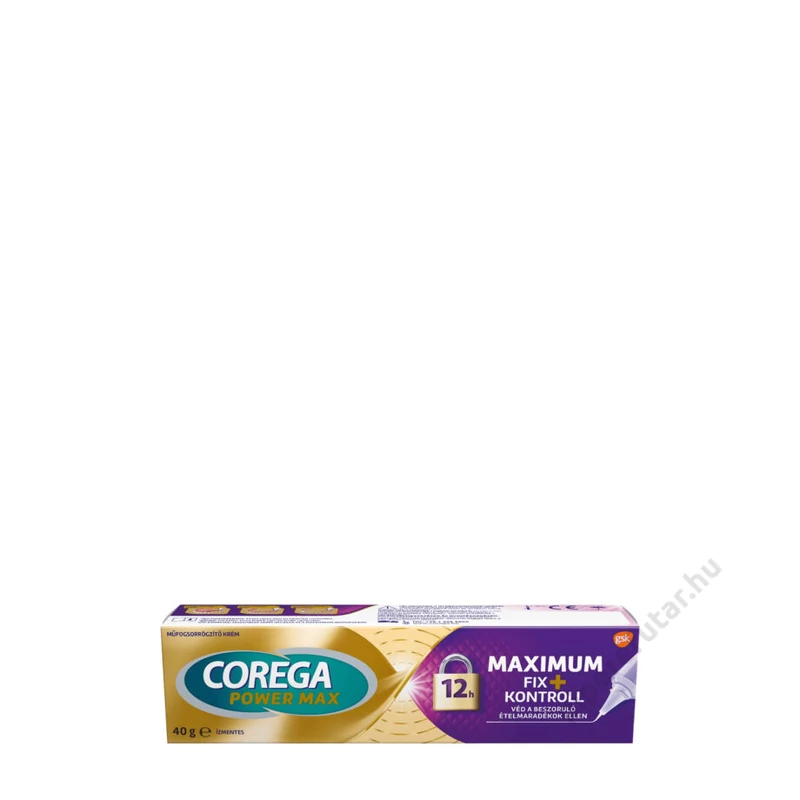 Corega maximum fix + kontroll műfogsorrögzítő krém 40 g 