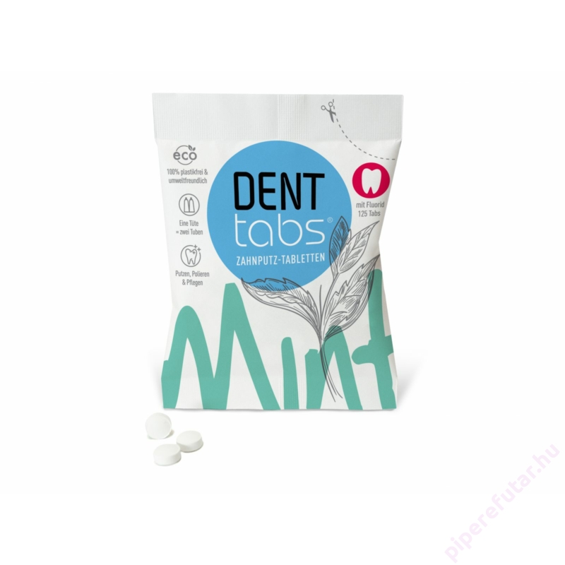 Denttabs fogtisztító tabletta FLUORIDDAL 125 db