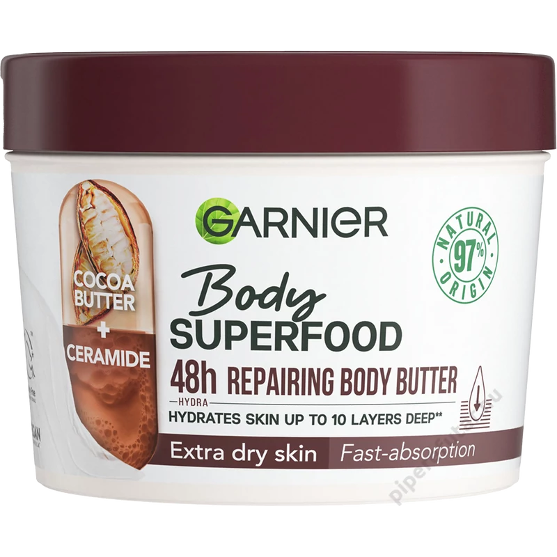 Garnier Body Superfood testápoló kakaóvajjal 380 ml