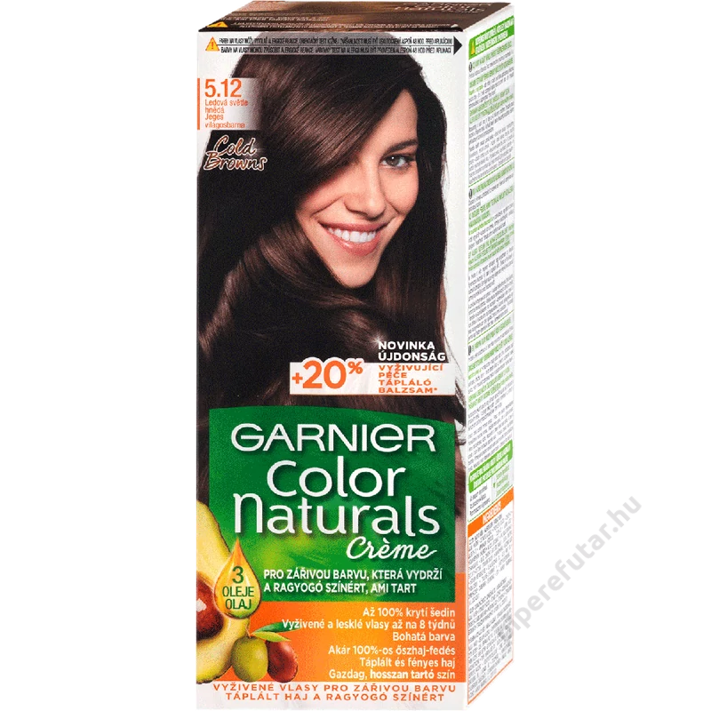 Garnier Color Naturals jeges világosbarna (5.12) tartós hajfesték