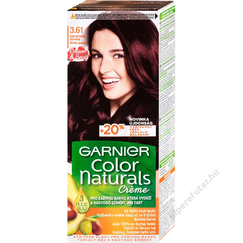 Garnier Color Naturals szeder vörös (3.61) tartós hajfesték