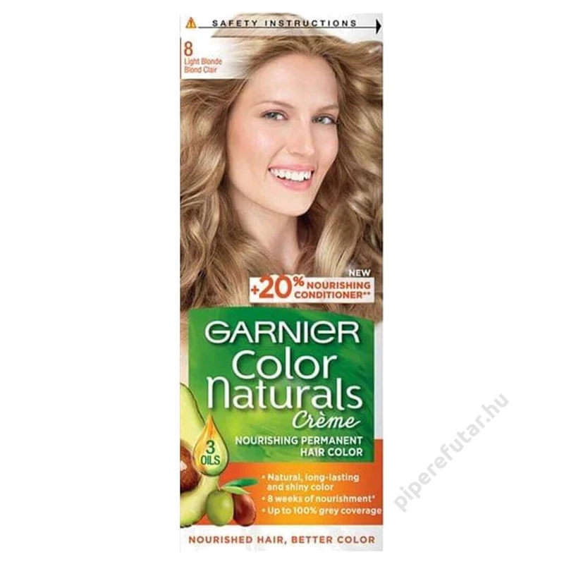 Garnier Color Naturals világos szőke (8) tartós hajfesték