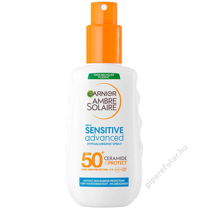 Garnier Ambre Solaire Sensitive Advanced napvédő spray SPF50+ 150 ml