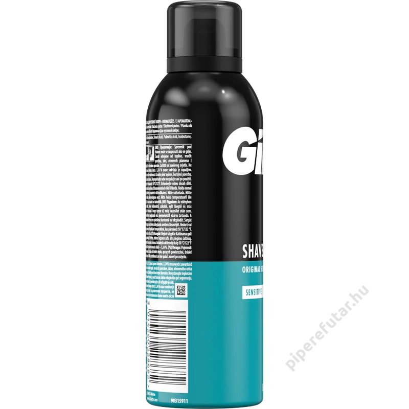 Gillette® Sensitive borotvahab 200 ml oldal