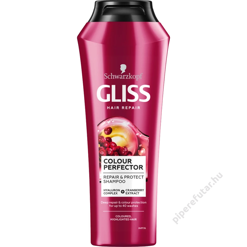 Gliss Colour Perfector Ragyogó szín hajregeneráló sampon 250 ml
