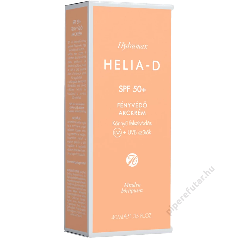 Helia-D Hydramax fényvédő arckrém SPF50+ 40ml