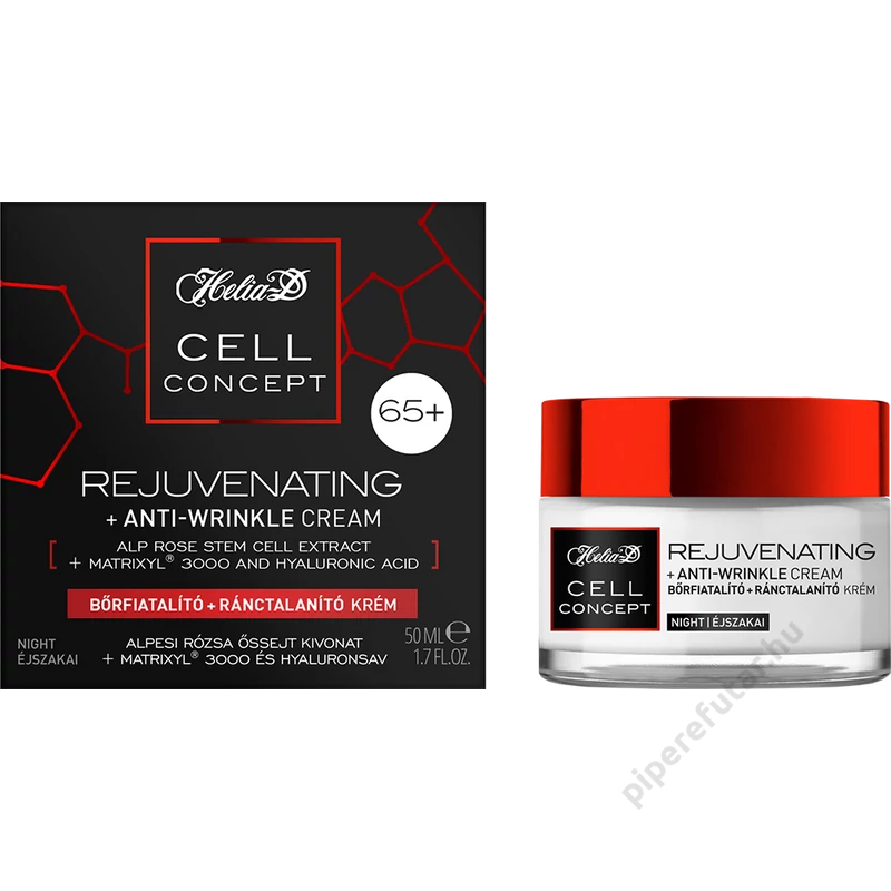 Helia-D Cell Concept 65+ bőrfiatalító és ránctalanító éjszakai arckrém