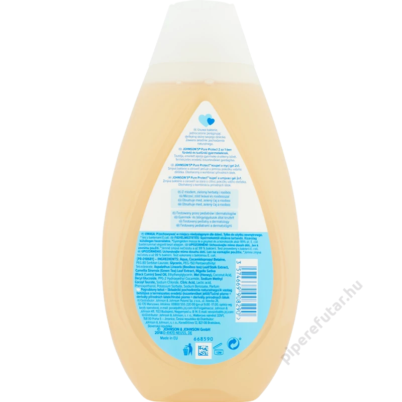 Pure Protect 2in1 babafürdető hátoldal