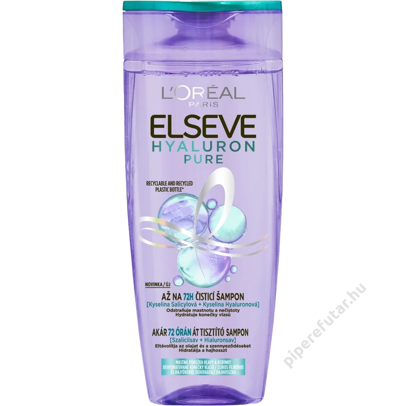 L'Oréal Elseve Hyaluron Pure tisztító sampon 400 ml