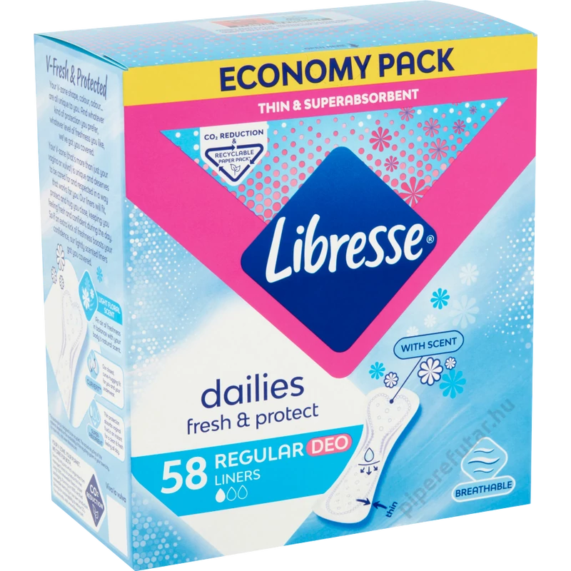 LIBRESSE dailies fresh Regular Deo tisztasági betét 58 db