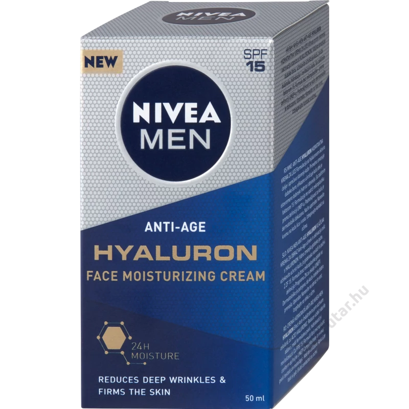 NIVEA MEN Anti-age Hyaluron ránctalanító hidratáló arckrém box