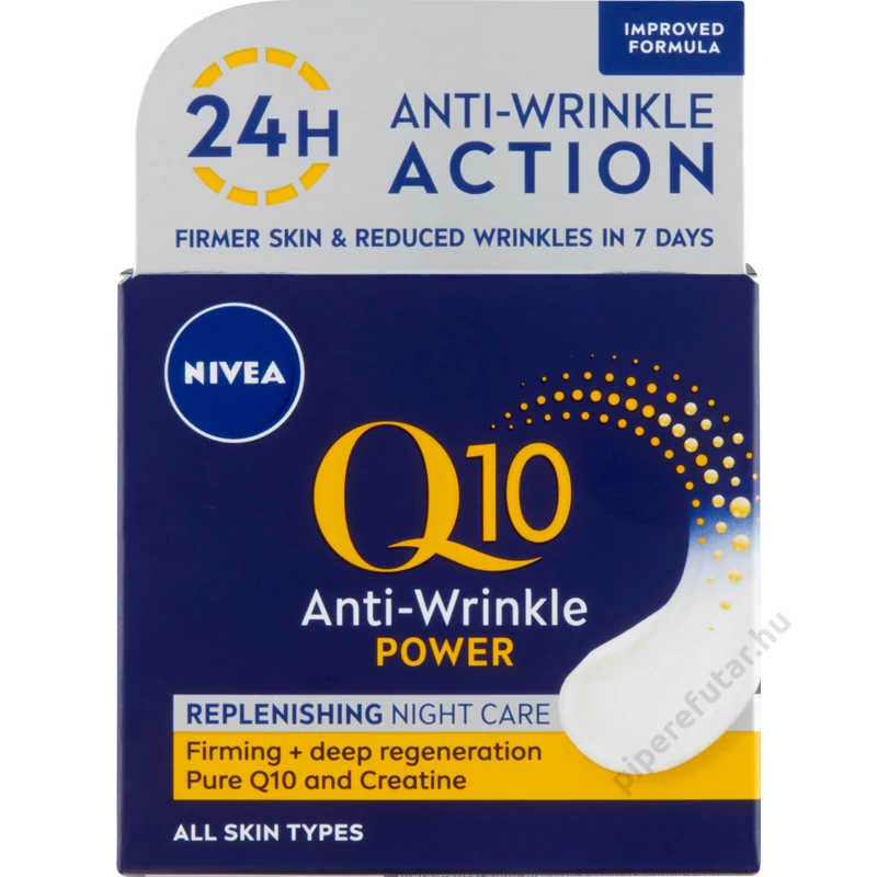 NIVEA Q10 power ránctalanító és feszesÍtő éjszakai arckrém 50 ml