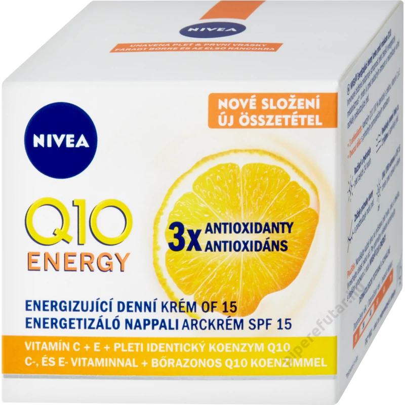NIVEA Q10 Energy ránctalanító nappali arckrém SPF15 50 ml