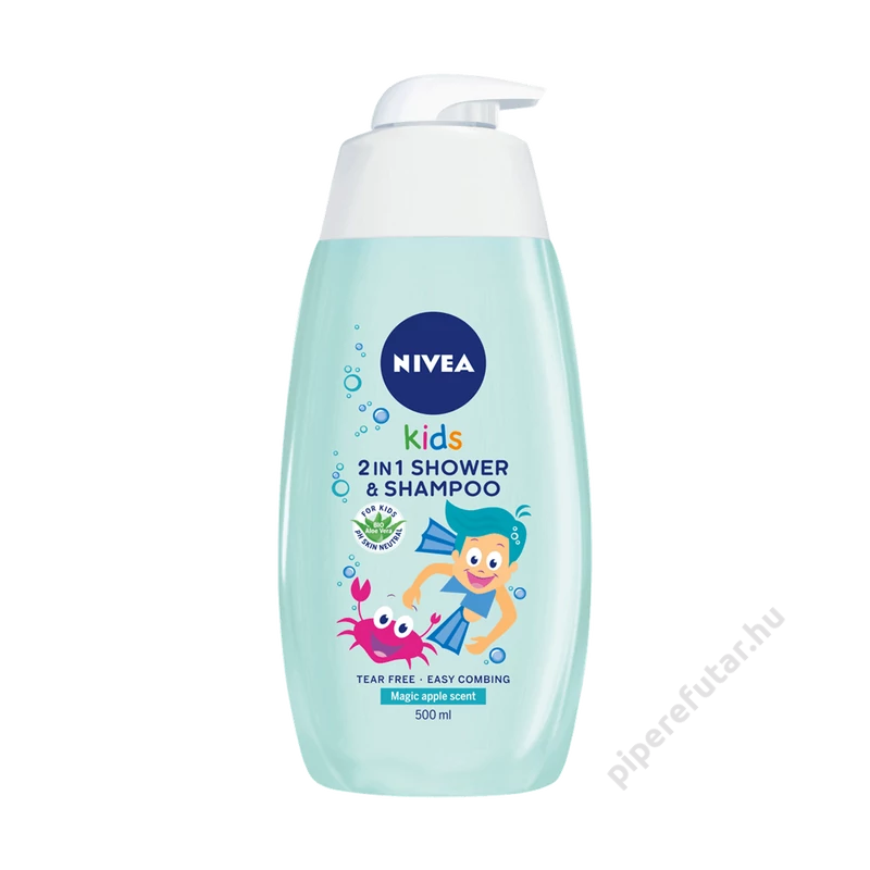 NIVEA kids 2 az 1-ben tusfürdő és sampon magic apple 500 ml