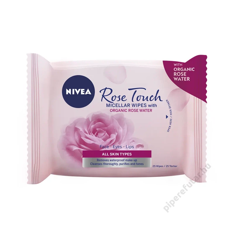 NIVEA Rózsavizes arctisztító kendő