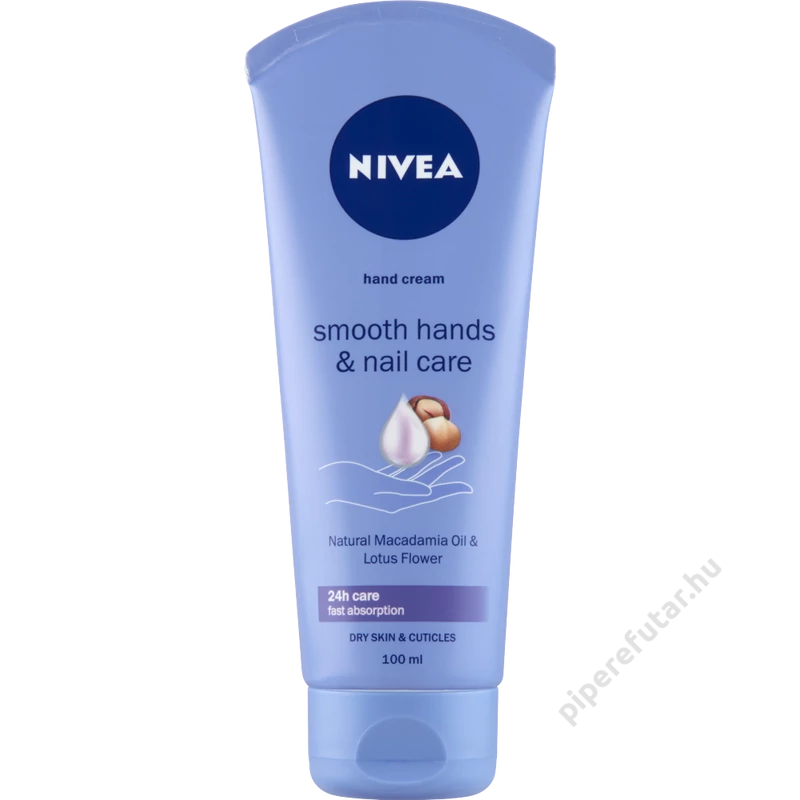 Nivea Smooth Hands &amp; Nail Care kézápoló krém 100 ml