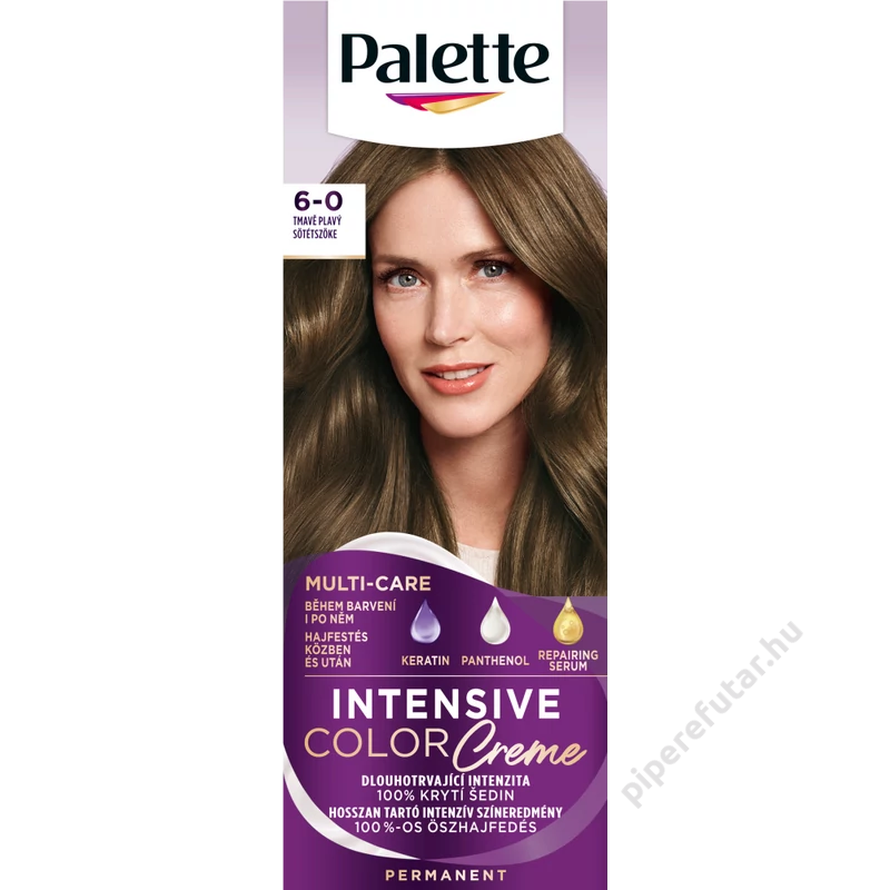 Palette Intensive Color Creme tartós hajfesték 6-0 sötétszőke