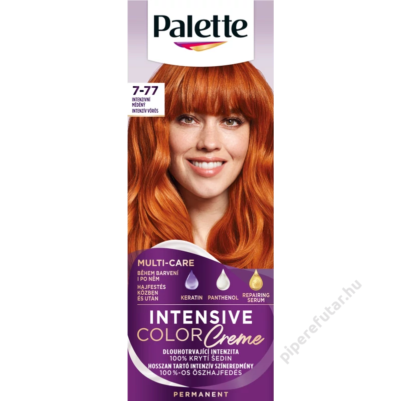 Palette Intensive Color Creme tartós hajfesték 7-77 intentív vörös