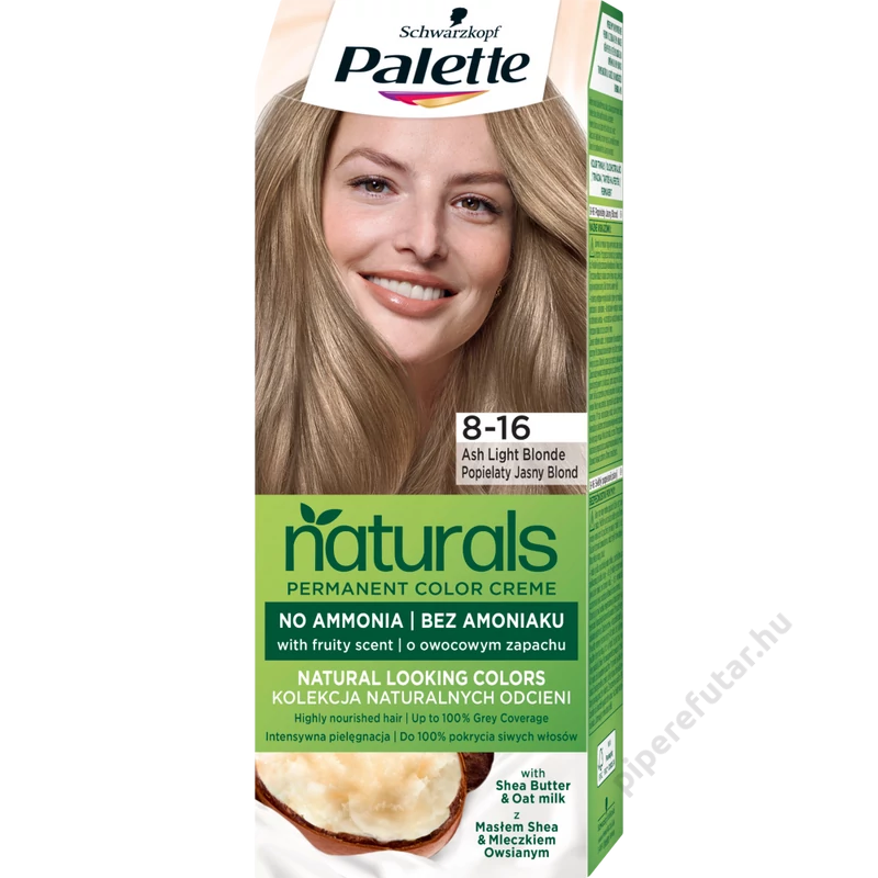 Palette Naturals hajfesték 8-16 hamvas világosszőke