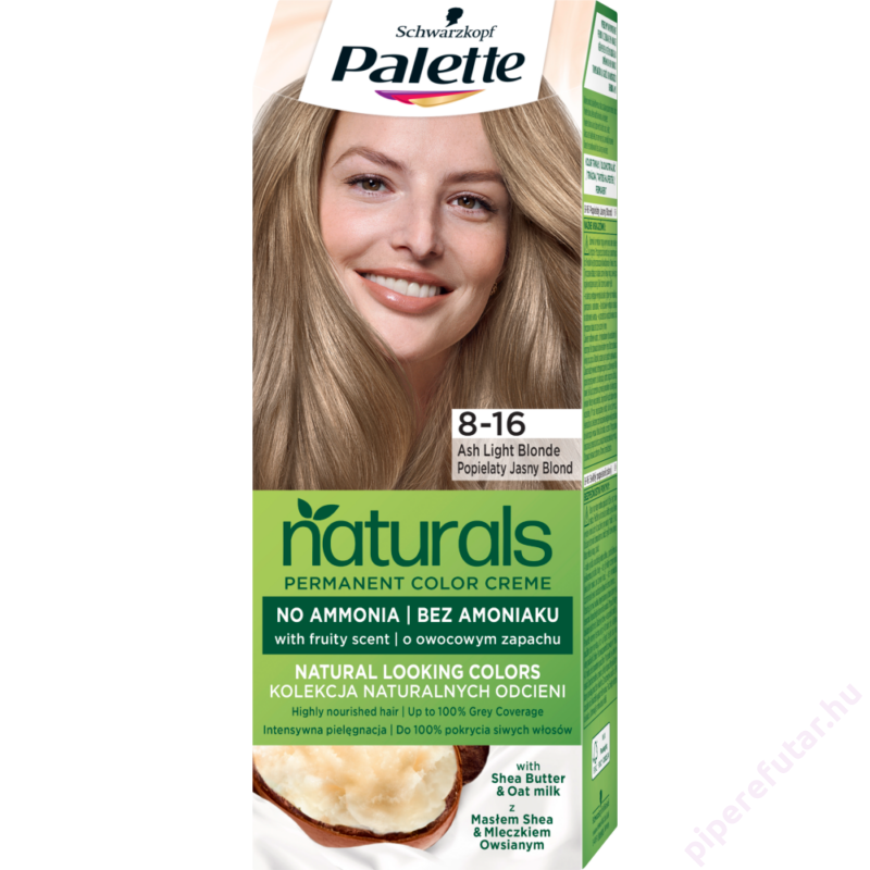 Palette Naturals hajfesték 8-16 hamvas világosszőke