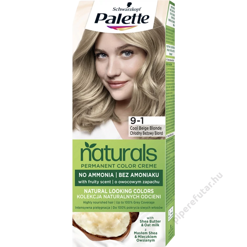 Palette Naturals hajfesték 9-1 hűvös bézsszőke