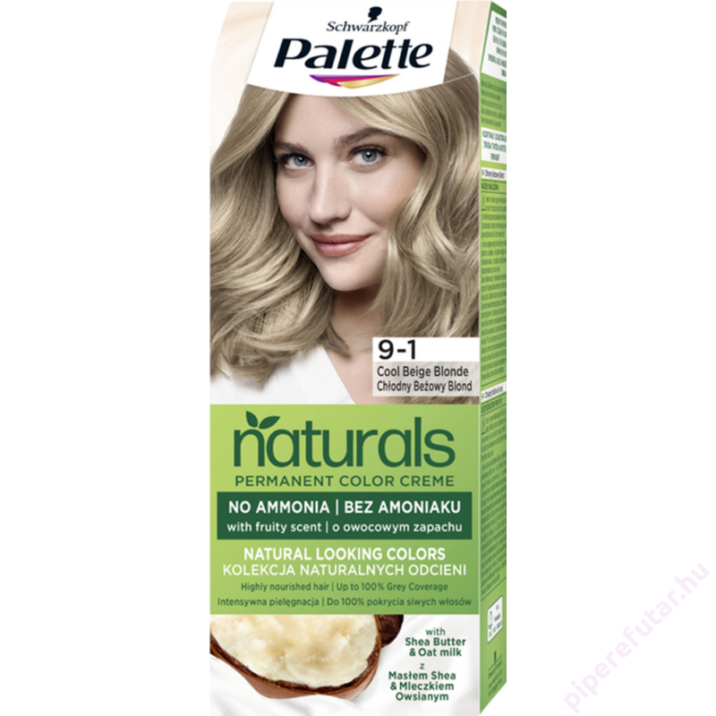 Palette Naturals hajfesték 9-1 hűvös bézsszőke
