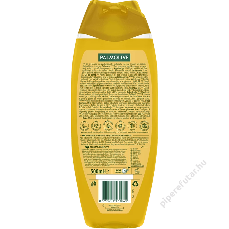 Thermal Spa Pampering Oil tusfürdő hátoldal