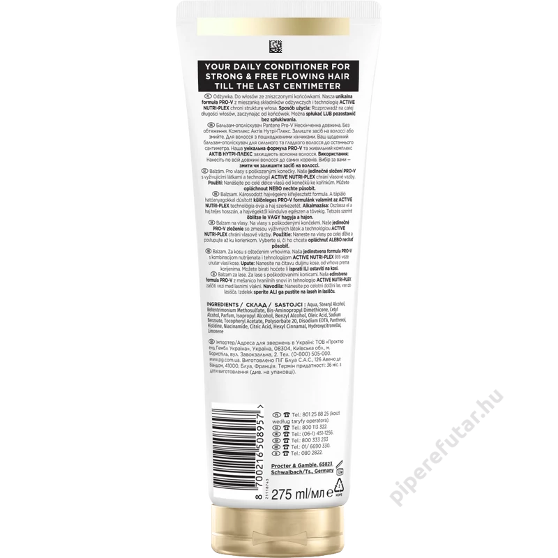 Infinitely Long hajbalzsam 275ml hátoldal