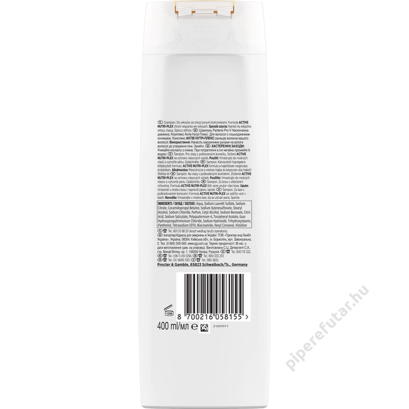 Pantene Pro-V Infinitely Long sampon 400 ml hátoldal