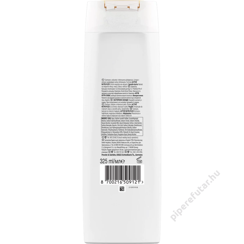 Pantene Pro-V Lively Colour 3in1 sampon, balzsam és pakolás 325 ml hátoldal