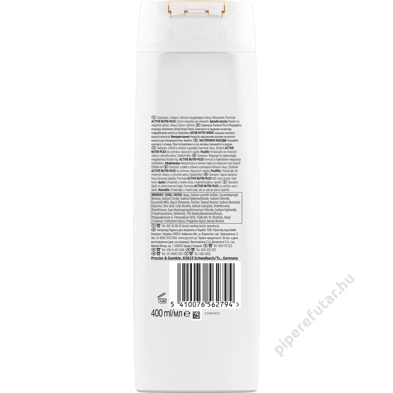 Pantene Pro-V Lively Colour sampon 400 ml hátoldal